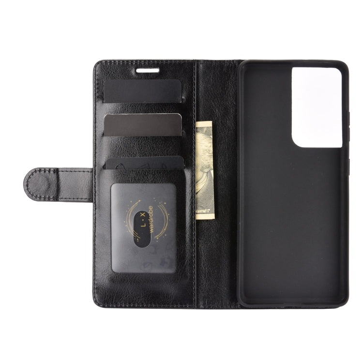 For Samsung Galaxy S21 Ultra R64 Texture Single Horizontal Flip Protective Case with Holder & Card Slots & Wallet& Photo Frame, For Samsung Galaxy S21 Ultra