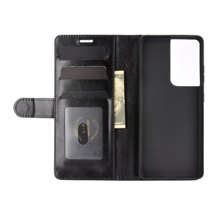 For Samsung Galaxy S21 Ultra R64 Texture Single Horizontal Flip Protective Case with Holder & Card Slots & Wallet& Photo Frame, For Samsung Galaxy S21 Ultra