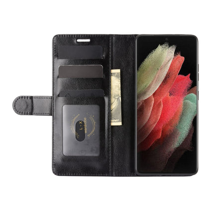 For Samsung Galaxy S21 Ultra R64 Texture Single Horizontal Flip Protective Case with Holder & Card Slots & Wallet& Photo Frame, For Samsung Galaxy S21 Ultra