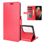 For Samsung Galaxy S21 Ultra R64 Texture Single Horizontal Flip Protective Case with Holder & Card Slots & Wallet& Photo Frame, For Samsung Galaxy S21 Ultra