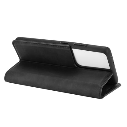For Samsung Galaxy S21 Ultra 5G Retro-skin Business Magnetic Suction Leather Case with Holder & Card Slots & Wallet, For Samsung Galaxy S21 Ultra 5G