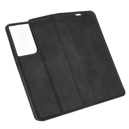 For Samsung Galaxy S21 Ultra 5G Retro-skin Business Magnetic Suction Leather Case with Holder & Card Slots & Wallet, For Samsung Galaxy S21 Ultra 5G