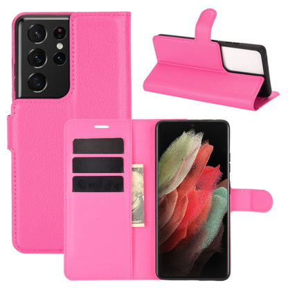 For Samsung Galaxy S21 Ultra 5G Litchi Texture Horizontal Flip Protective Case with Holder & Card Slots & Wallet, For Galaxy S21 Ultra 5G