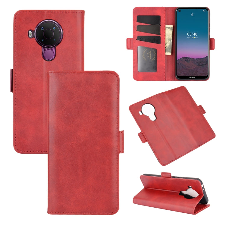 For Nokia 5.4 Dual-side Magnetic Buckle Horizontal Flip Leather Case with Holder & Card Slots & Wallet