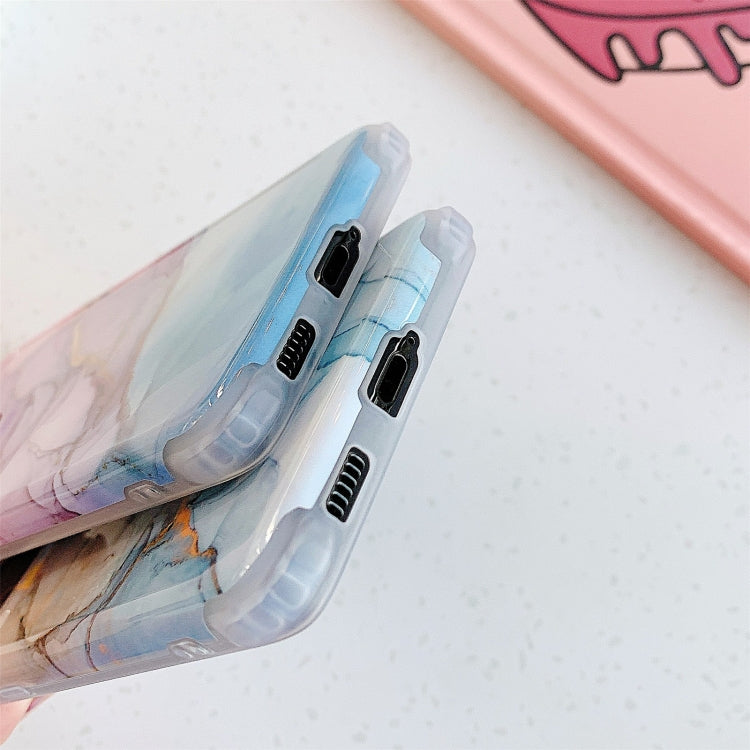 Four Corners Anti-Shattering Flow Gold Marble IMD Phone Back Cover Case, For Samsung Galaxy S21 Ultra 5G, For Samsung Galaxy S21 Plus 5G, For Samsung Galaxy S21 5G