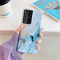 Four Corners Anti-Shattering Flow Gold Marble IMD Phone Back Cover Case, For Samsung Galaxy S21 Ultra 5G, For Samsung Galaxy S21 Plus 5G, For Samsung Galaxy S21 5G