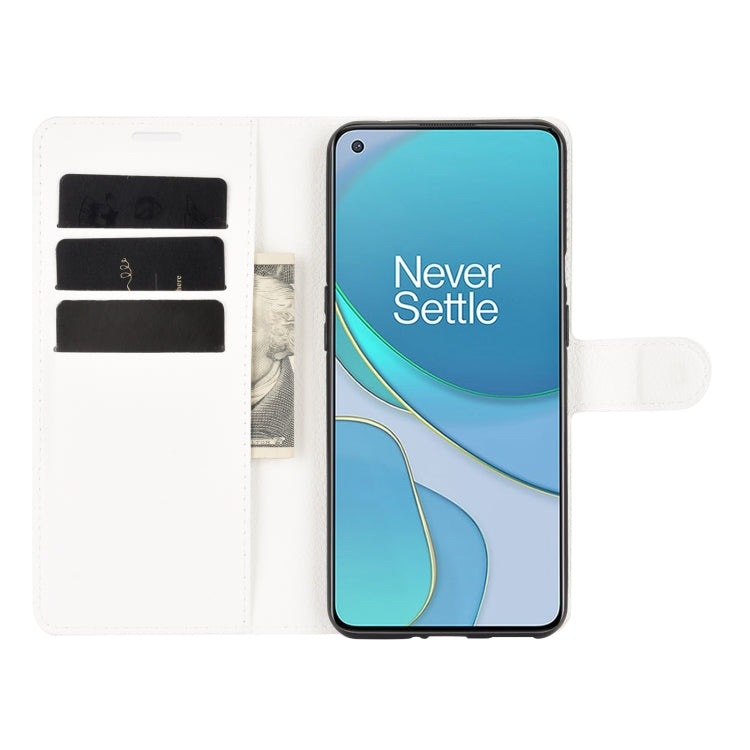 For OnePlus 9 Litchi Texture Horizontal Flip Protective Case with Holder & Card Slots & Wallet