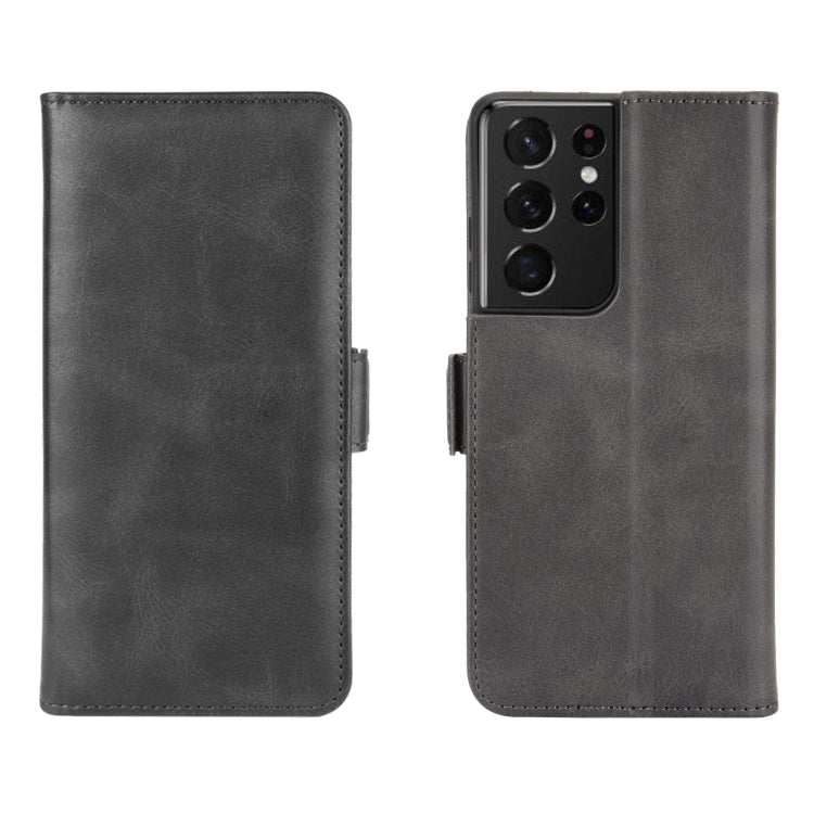 For Samsung Galaxy S21 Ultra 5G Dual-side Magnetic Buckle Horizontal Flip Leather Case with Holder & Card Slots & Wallet, For Samsung Galaxy S21 Ultra 5G