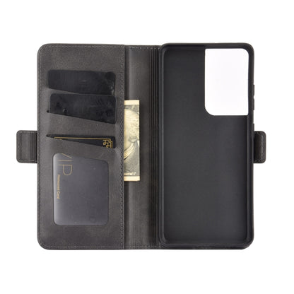 For Samsung Galaxy S21 Ultra 5G Dual-side Magnetic Buckle Horizontal Flip Leather Case with Holder & Card Slots & Wallet, For Samsung Galaxy S21 Ultra 5G