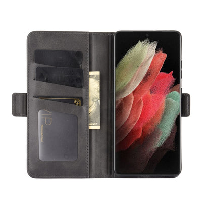 For Samsung Galaxy S21 Ultra 5G Dual-side Magnetic Buckle Horizontal Flip Leather Case with Holder & Card Slots & Wallet, For Samsung Galaxy S21 Ultra 5G
