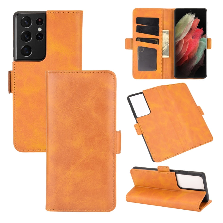 For Samsung Galaxy S21 Ultra 5G Dual-side Magnetic Buckle Horizontal Flip Leather Case with Holder & Card Slots & Wallet, For Samsung Galaxy S21 Ultra 5G