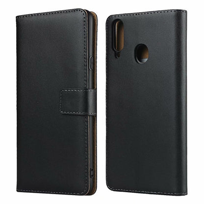 Plain Texture Cowhide Leather Horizontal Flip Case with Magnetic Clasp & Holder & Card Slots & Wallet