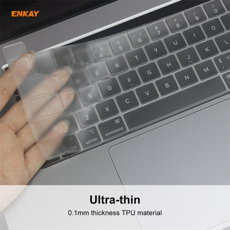 ENKAY Soft TPU Keyboard Protector Film for MacBook Pro 16 inch A2141 / Pro 13.3 inch A2289 & A2251 & A2338 (2020), EU Version