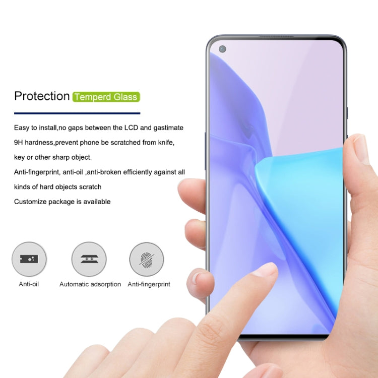For OnePlus 9 mocolo 0.33mm 9H 2.5D Full Glue Tempered Glass Film, For OnePlus 9
