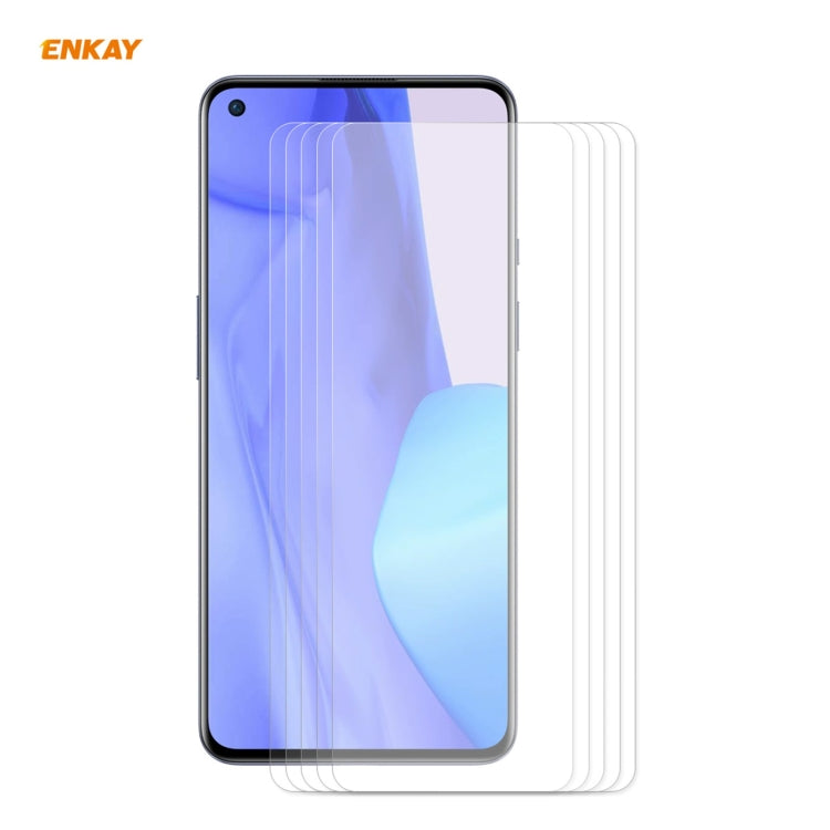 5 PCS ENKAY Hat-Prince 0.26mm 9H 2.5D Curved Edge Tempered Glass Film