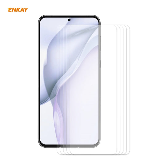 5 PCS ENKAY Hat-Prince 0.26mm 9H 2.5D Curved Edge Tempered Glass Film