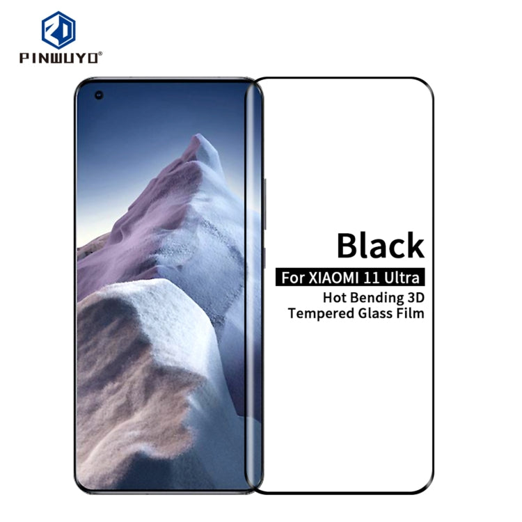 PINWUYO 9H 3D Hot Bending Tempered Glass Film, For Xiaomi Mi 11 Pro, For Xiaomi Mi 11 Ultra, For OPPO Find X3 / 3X Pro