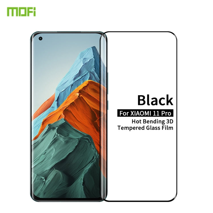MOFI 9H 3D Explosion Proof Thermal Bending Full Screen Covered Tempered Glass Film, For Xiaomi Mi 11 Pro, For Xiaomi Mi 11 Ultra, For OnePlus 9 Pro