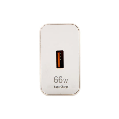 HW-66W 6A USB Fast Charging Travel Charger With EU Plug Conversion Head, With EU Plug