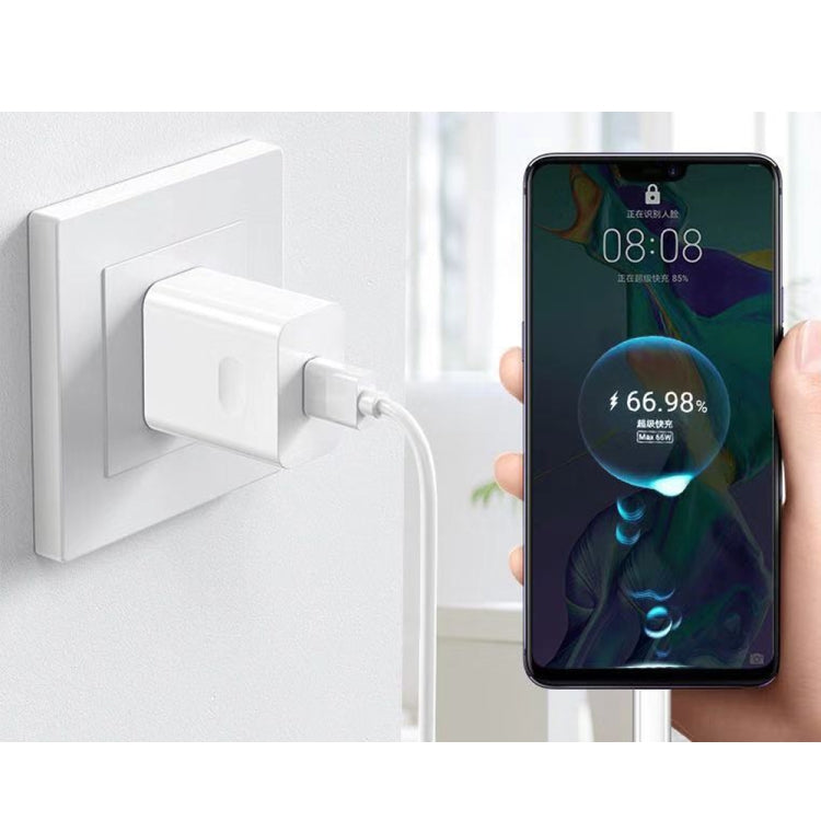 HW-66W 66W USB Fast Charging Travel Charger + USB to Type-C Flash Charging Data Cable, US Plug, US Plug(1m), US Plug(1.5m), US Plug(2m)