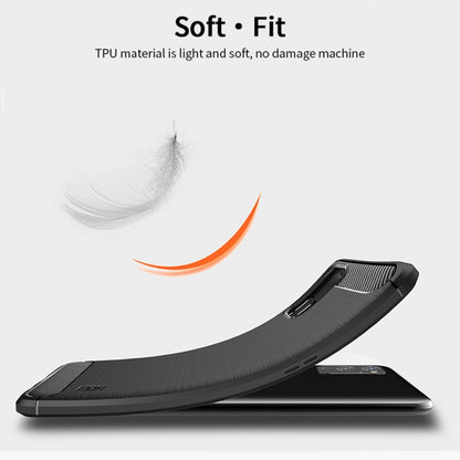 For OnePlus 9 MOFI Gentleness Series Brushed Texture Carbon Fiber Soft TPU Case, For OnePlus 9