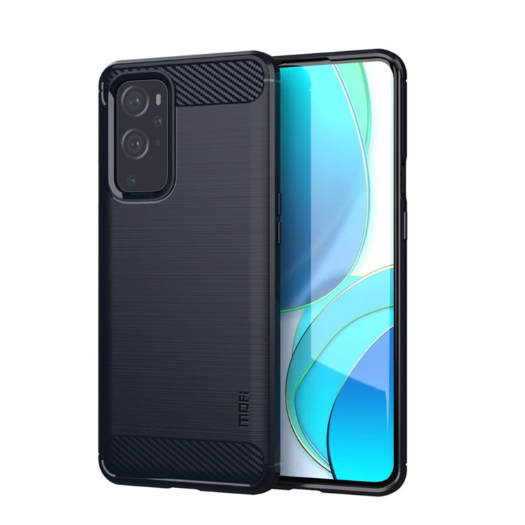For OnePlus 9 MOFI Gentleness Series Brushed Texture Carbon Fiber Soft TPU Case, For OnePlus 9