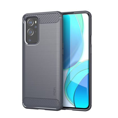 For OnePlus 9 MOFI Gentleness Series Brushed Texture Carbon Fiber Soft TPU Case, For OnePlus 9