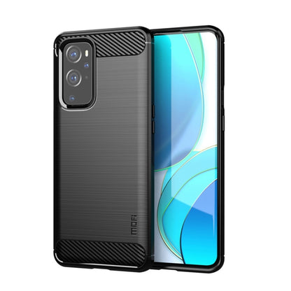 For OnePlus 9 Pro MOFI Gentleness Series Brushed Texture Carbon Fiber Soft TPU Case