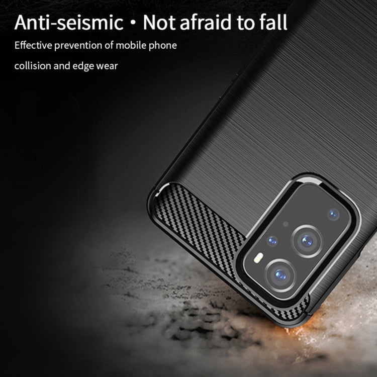 For OnePlus 9 Pro MOFI Gentleness Series Brushed Texture Carbon Fiber Soft TPU Case, For OnePlus 9 Pro
