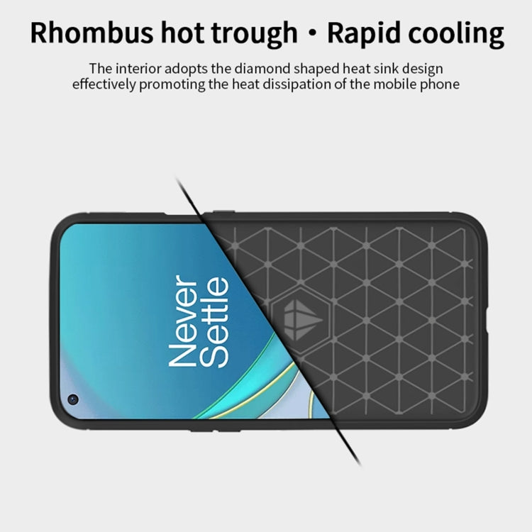 For OnePlus 9 Pro MOFI Gentleness Series Brushed Texture Carbon Fiber Soft TPU Case