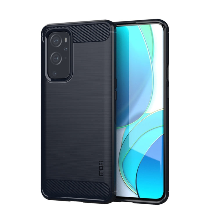 For OnePlus 9 Pro MOFI Gentleness Series Brushed Texture Carbon Fiber Soft TPU Case