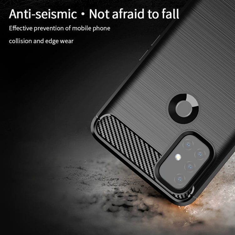 For OnePlus Nord N10 5G MOFI Gentleness Series Brushed Texture Carbon Fiber Soft TPU Case, For OnePlus Nord N10 5G