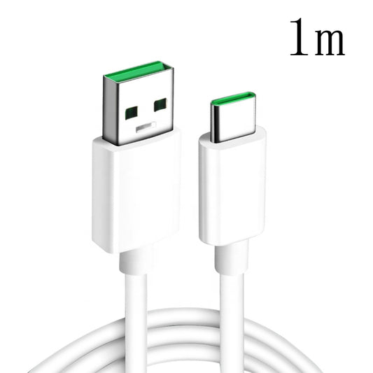 XJ-63 5A USB to Type-C Super Flash Charging Data Cable for OPPO, 1m