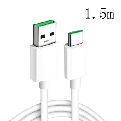 XJ-63 5A USB to Type-C Super Flash Charging Data Cable for OPPO, 1m, 1.5m, 2m