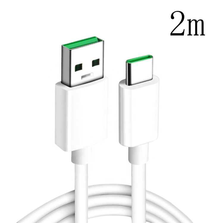 XJ-63 5A USB to Type-C Super Flash Charging Data Cable for OPPO, 1m, 1.5m, 2m