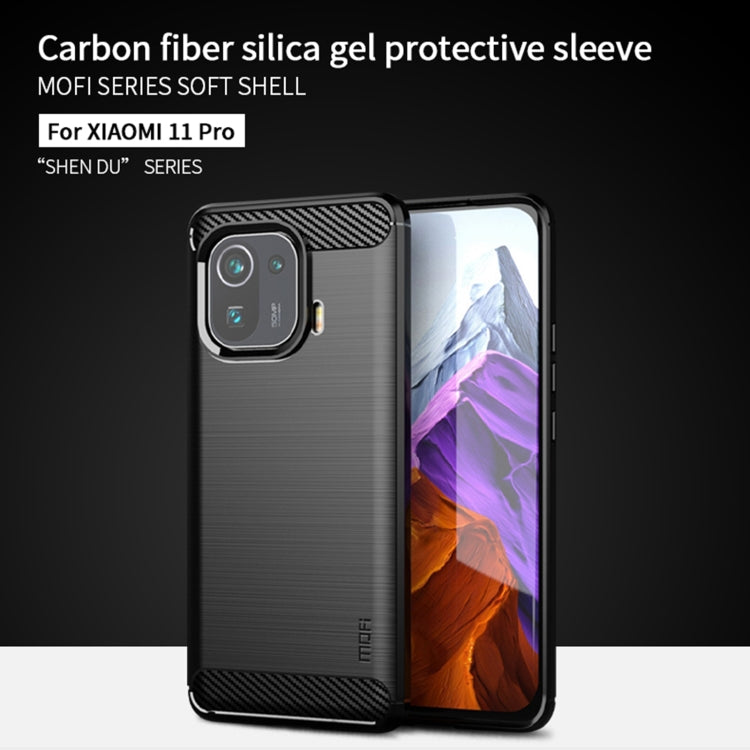 MOFI Gentleness Series Brushed Texture Carbon Fiber Soft TPU Case