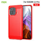 MOFI Gentleness Series Brushed Texture Carbon Fiber Soft TPU Case, For Xiaomi Mi 11 Lite, For Xiaomi Mi 11 Pro, For OnePlus 9R