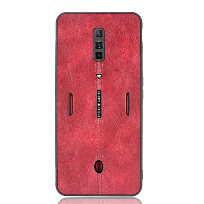 For ZTE nubia Red Magic 6/Red Magic 6 Pro Shockproof Sewing Cow Pattern Skin PC + PU + TPU Case