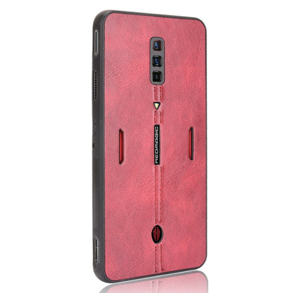 For ZTE nubia Red Magic 6/Red Magic 6 Pro Shockproof Sewing Cow Pattern Skin PC + PU + TPU Case