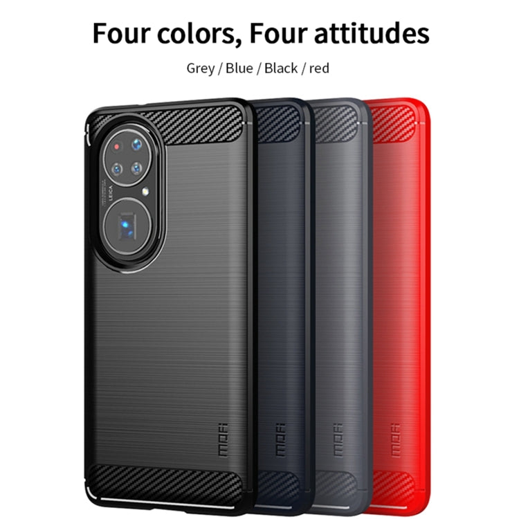 MOFI Gentleness Series Brushed Texture Carbon Fiber Soft TPU Case, For Huawei P50, For Huawei P Smart 2021 / Y7A, For Samsung Galaxy S21 FE, For Samsung Galaxy A82 / Quantum2, For Samsung Galaxy A22 5G, For Nokia 1.4
