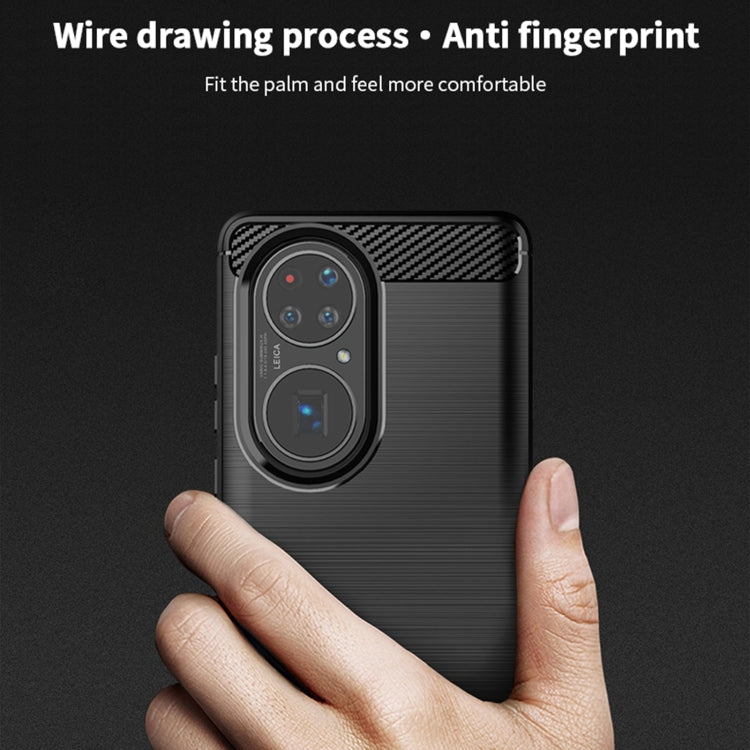 MOFI Gentleness Series Brushed Texture Carbon Fiber Soft TPU Case, For Huawei P50, For Huawei P Smart 2021 / Y7A, For Samsung Galaxy S21 FE, For Samsung Galaxy A82 / Quantum2, For Samsung Galaxy A22 5G, For Nokia 1.4
