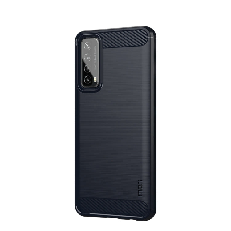MOFI Gentleness Series Brushed Texture Carbon Fiber Soft TPU Case, For Huawei P50, For Huawei P Smart 2021 / Y7A, For Samsung Galaxy S21 FE, For Samsung Galaxy A82 / Quantum2, For Samsung Galaxy A22 5G, For Nokia 1.4