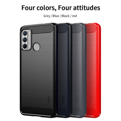 MOFI Gentleness Series Brushed Texture Carbon Fiber Soft TPU Case, For Motorola G60 / G40 Fusion