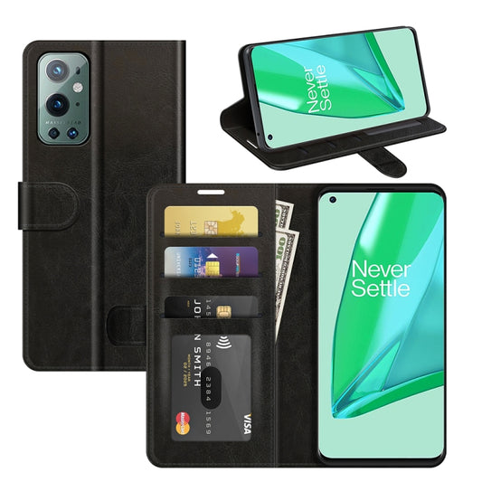 For OnePlus 9 Pro R64 Texture Single Horizontal Flip Protective Case with Holder & Card Slots & Wallet& Photo Frame