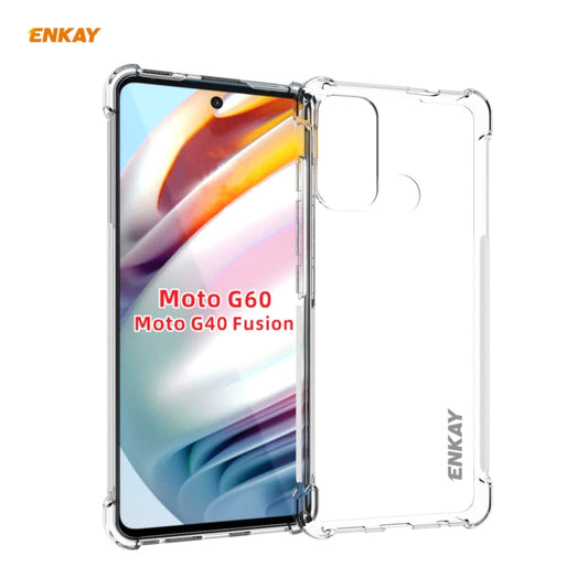 ENKAY Hat-Prince Clear TPU Shockproof Case Soft Anti-slip Cover, For Motorola Moto G60 / G40 Fusion, For Motorola Moto G50, For OnePlus 9R, For Sony Xperia 5 III, For Sony Xperia 10 III, For Xiaomi Mi 11 Pro, For Xiaomi Mi 11 Lite 5G