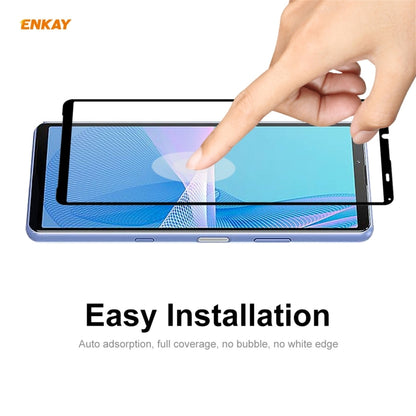 10 PCS ENKAY Hat-Prince Full Glue 0.26mm 9H 2.5D Tempered Glass Full Coverage Film