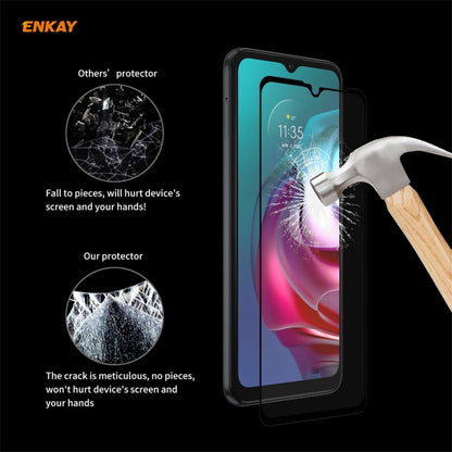 5 PCS ENKAY Hat-Prince Full Glue 0.26mm 9H 2.5D Tempered Glass Full Coverage Film