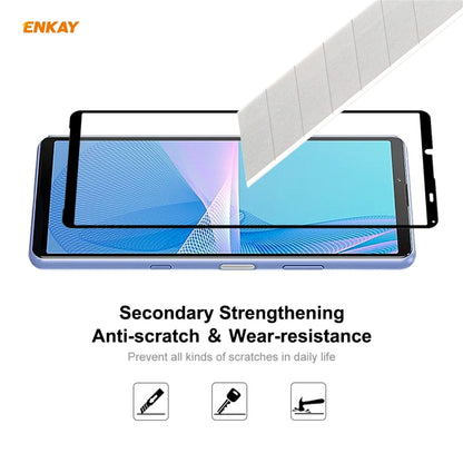 2 PCS ENKAY Hat-Prince Full Glue 0.26mm 9H 2.5D Tempered Glass Full Coverage Film, For Sony Xperia 10 III (2 PCS), For Sony Xperia 1 III (2 PCS), For Motorola Moto G10 / G20 / G30(2 PCS)