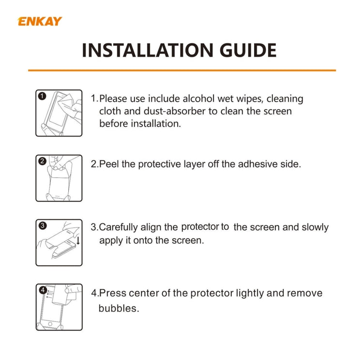 ENKAY Hat-Prince Full Glue 0.26mm 9H 2.5D Tempered Glass Full Coverage Film