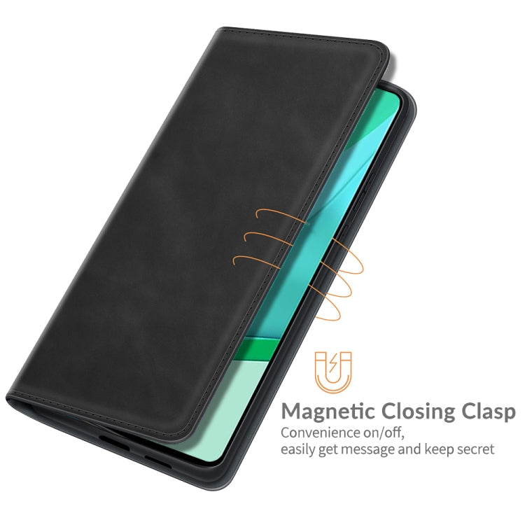 For OnePlus 9 Pro Retro-skin Business Magnetic Suction Leather Case with Holder & Card Slots & Wallet